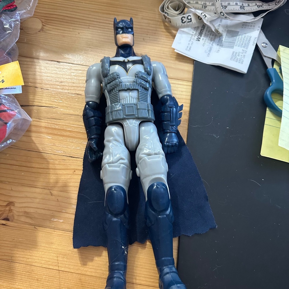 DC Comics Mattel Batman 12 inch Action Figure Grey Blue Tactical Suit FVM75 2018
